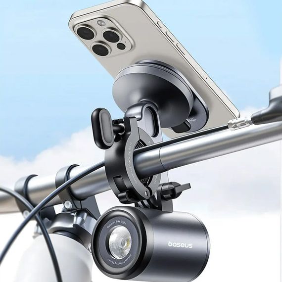 Ліхтар велосипедний Baseus PrimeTrip Series Dual-Color Bike Light 2-in-1 (C12569000121-0) Cosmic Black | Зображення 2