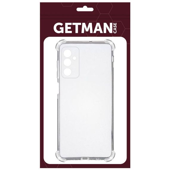 TPU чохол GETMAN Ease logo посилені кути для Samsung Galaxy M23 5G / M13 4G, Прозорий | Зображення 1