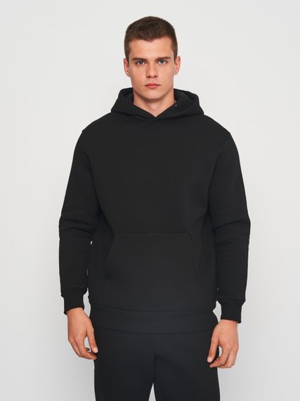 Костюм спортивний чоловічий утеплений чорного кольору, 3XL | Зображення 3