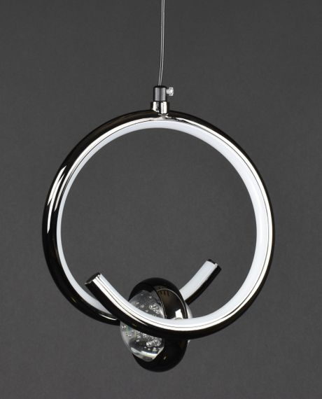 Люстра світлодіодна підвісна LED світильник для квартири на стелю лед 27908 Чорний 30-150х20х11 см. | Зображення 1