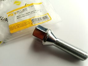Болт колісний М12х40х1,25 цинк/конус/ключ 17