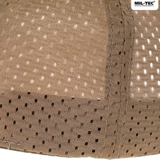 Бейсболка MIL-TEC Net Baseball Cap Coyoteз сіткою | Зображення 8