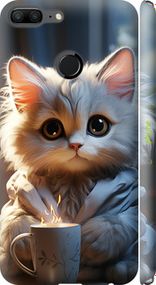 Чохол на Huawei Honor 9 Lite Білий кіт "5646m-1359-2448"