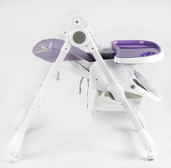 Стульчик для кормления K-60290 Joy мягкий чехол ПВХ, 4 колеса, съёмный столик, корзинка, в коробке (6989203550090) | Зображення 3