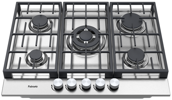Варильна поверхня газова Fabiano FHG 8655 VGHT Inox 8112.406.1478