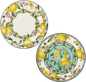 Набір десертних фарфорових тарілок Palermo Citrus: Dessert, D=19 см (6 шт.)