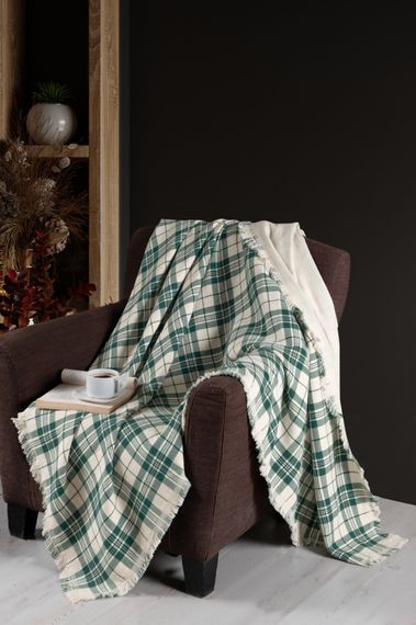 Плед First Choice 240×220 см. Ruma Plaid Green