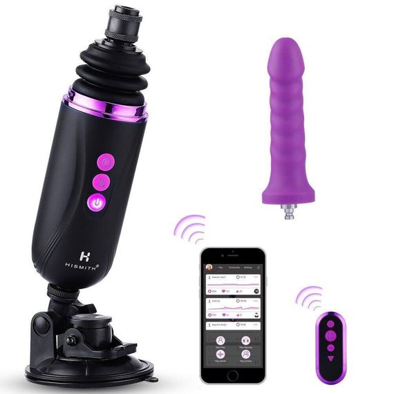Міні секс-машина Hismith Mini Capsule Sex-Machine with Strong Suction Cup, потужна, перезаряджувана Sex Aura | Зображення 1