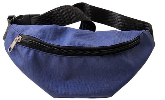 Сумка поясна бананка 4Profi Міні  з принтом "синя меланж " з одним відділенням