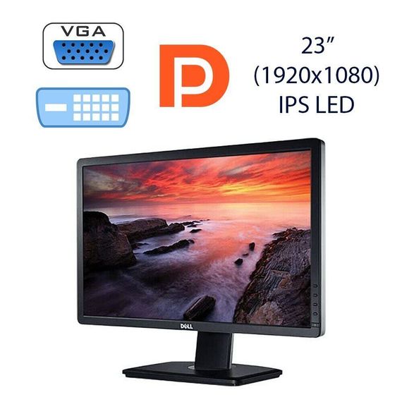 Монитор Dell UltraSharp U2312HM / 23" (1920x1080) IPS / VGA, DVI, DisplayPort, USB б/у