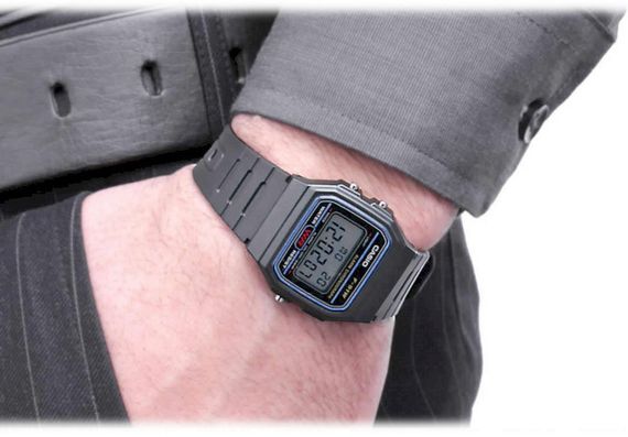 Чоловічі кварцові наручні годинники Casio оригінал Японія Collection F-91W-1YEG | Зображення 3