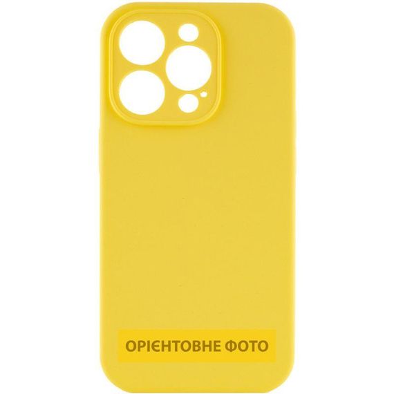 Чехол Silicone Case Full Camera Protective (AA) NO LOGO для Apple iPhone 17 Air (6.5") Желтый / Yellow