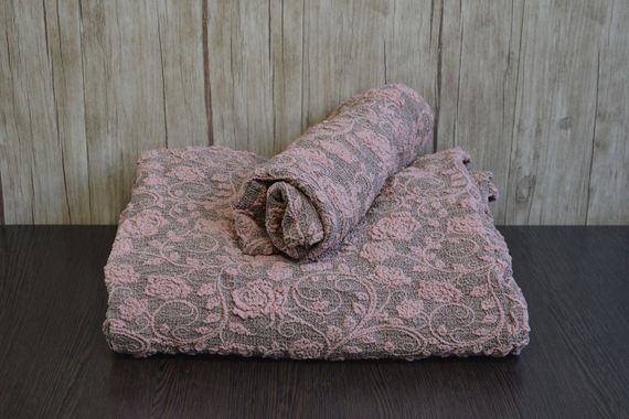 Жакардовий чохолна кутовий диван Kora без спідниці Пудровий | Зображення 1