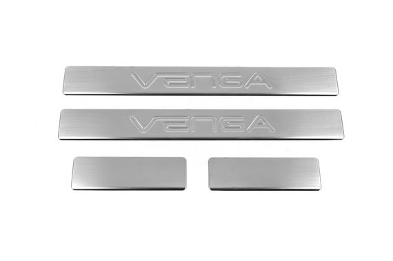 Накладки на пороги OmsaLine (4 шт., нерж.) для Kia Venga