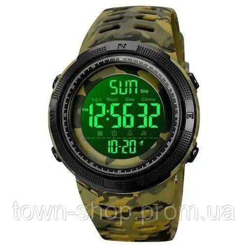 Часы наручные мужские SKMEI 2070CMGN ARMY GREEN CAMO. Цвет: зеленый камуфляж | Зображення 1