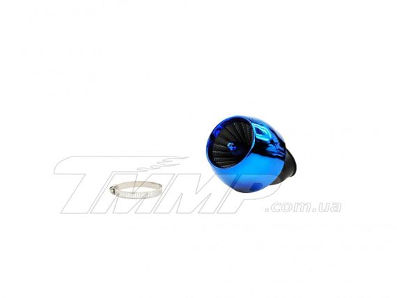Фільтр повітряний (нульовик) Ø42 mm, 45*, турбіна (синій) EVO
