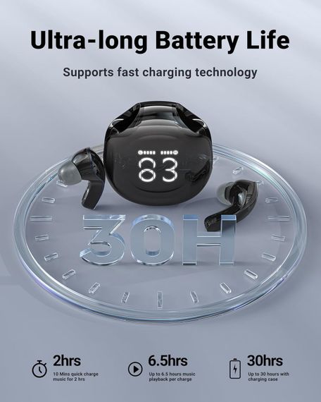 Навушники TWS Acefast T9 obsidian black | Зображення 5