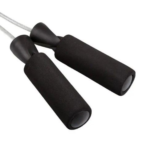 Скакалка швидкісна з підшипниками Power System PS-4004 Speed Jump Rope 2,8 м (PS-4004_Black-Steel) | Зображення 3