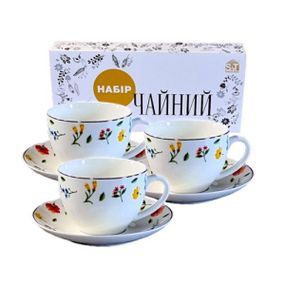 Сервіз чайний «Арт» дизайнерський на 12 предметів (240 мл)