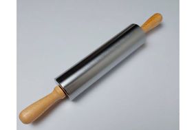 Скалка нержавеющая для мастики Kamille - 320мм (7819)
