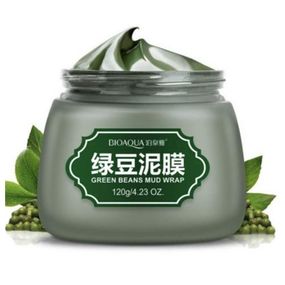 Очищающая грязевая маска с бобами Bioaqua Green beans Mud Wrap, 120 мл