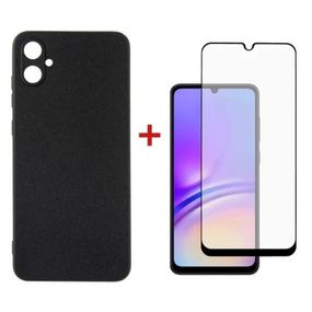 Чехол для мобильного телефона Dengos Kit for Samsung Galaxy A05 (A055) case + glass (Black) (DG-KM-07)