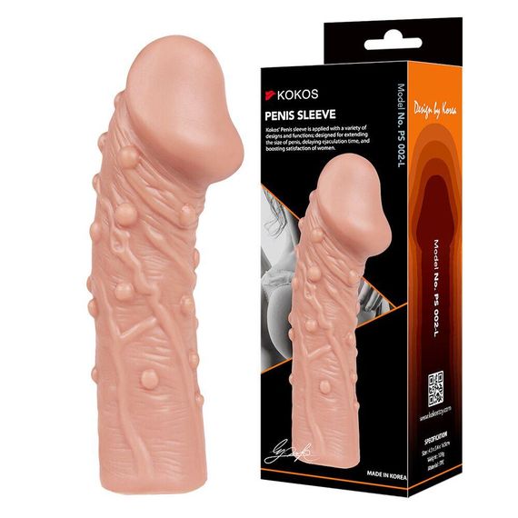 Насадка на член Kokos Penis Sleeve PS 002 L Sex Aura | Зображення 1