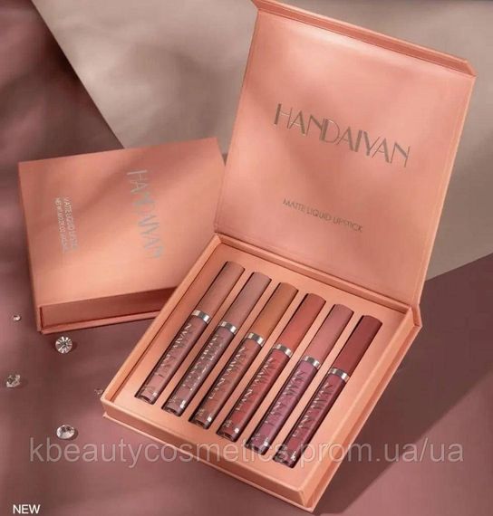 Набір стійких матових помад для губ Handaiyan matte liquid lipstick В | Зображення 2