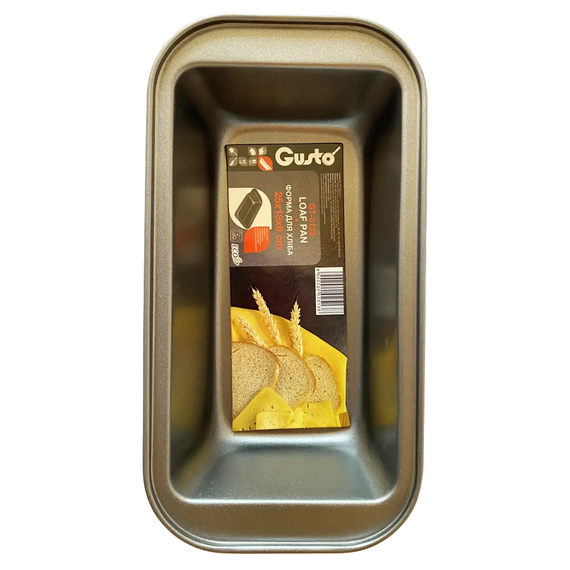 Форма для выпечки хлеба GUSTO GT-3125 25×13×6 см – прямоугольная форма с антипригарным покрытием Серый | Зображення 3