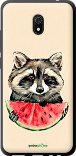 Чохол на Xiaomi Redmi 8A Єнотик з кавуном "4605b-1794-2448"