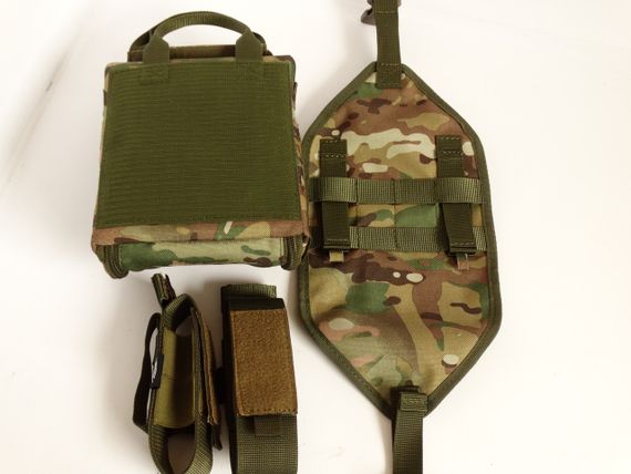 Аптечка тактична військова швидкого знімання Мультикам з двома знімними підсумками для турнікету на MOLLE GEN 4 | Зображення 5