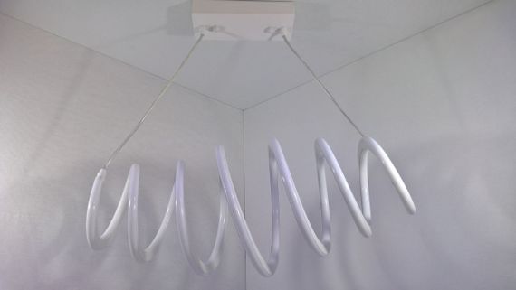 Люстра світлодіодна підвісна LED світильник для квартири на стелю лед 25563 Білий 40-150х27х60 см. | Зображення 2