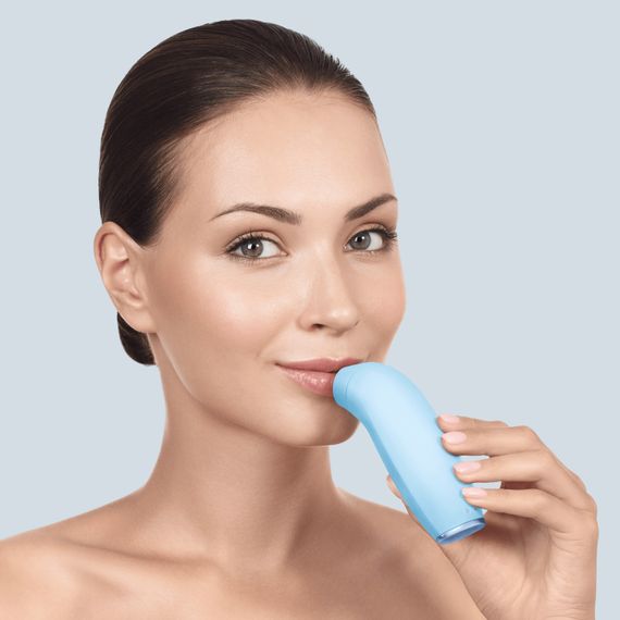 Пристрій для збільшення об'єму губ GESKE Lip Volumizer&Booster 6в1 starlight, Блакитний | Зображення 3