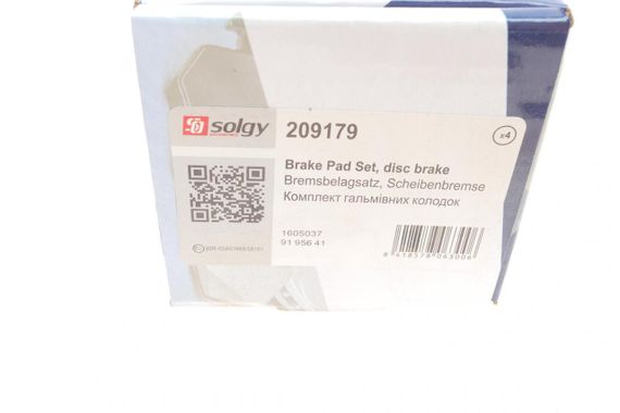 Колодки гальмівні задні Opel Astra G 98-09 Zafira A 99-05 Chevrolet Corsa 94-02 Zafira 01-12 209179 | Зображення 2
