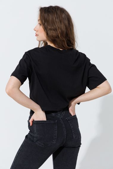 Футболка однотонна жіноча LAWA WBC02372 S Чорний (2000990462497) | Зображення 4