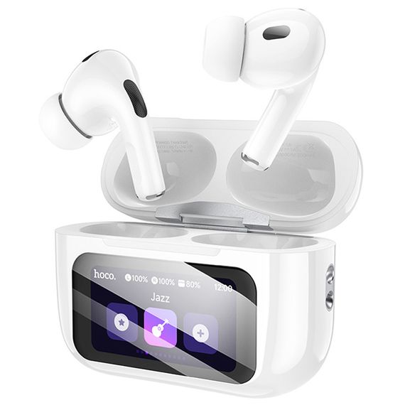 Беспроводные TWS наушники Hoco EW72 Lite Soar with Touch Screen White | Зображення 1