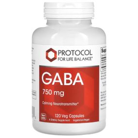 Амінокомплекс Protocol for Life Balance GABA 750 mg 120 Veg Caps