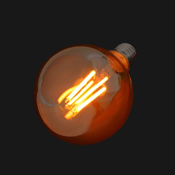 Лампа светодиодная LED 12W E27 COG WW G95 Amber 220V | Зображення 3