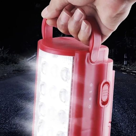 Фонарь переносной светодиодный с PowerBank, 24 Led, Almina 2606L, Красный / Портативная кемпинговая лампа | Зображення 5