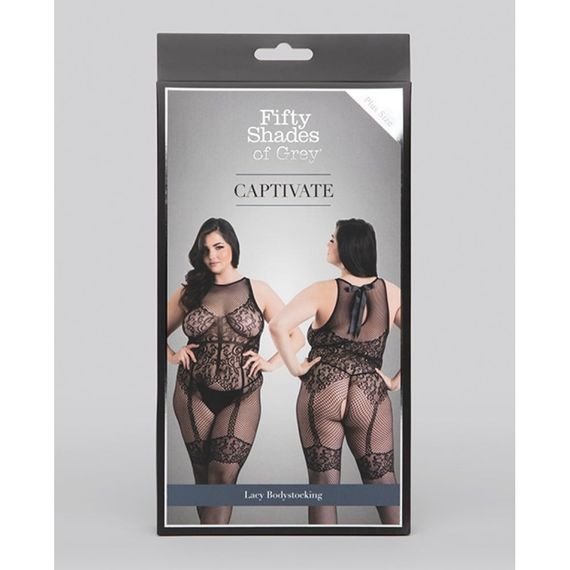 Ажурний комбінезон Fifty Shades of Grey Captivate Plus Size Black | Зображення 2