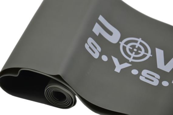 Стрічка-еспандер для спорту та реабілітації Power System PS-4123 Flat Stretch Band Level 3 Grey (25-35кг.) | Зображення 3