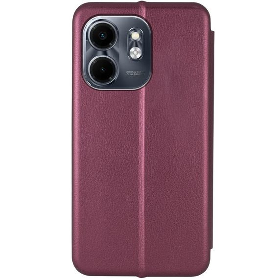 Шкіряний чохол-книжка Classy для Infinix Smart 9 4G / Hot 50i Бордовий | Зображення 2