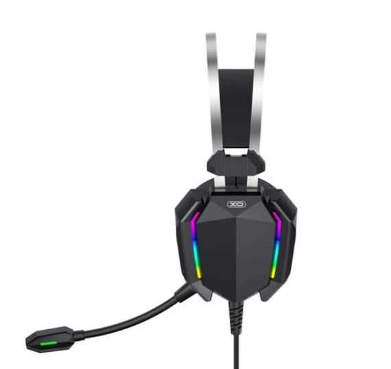 Ігрові навушники гарнітура XO GE-07 Black AUX USB провідні повнорозмірні для ПК та ноутбука з мікрофоном | Зображення 3