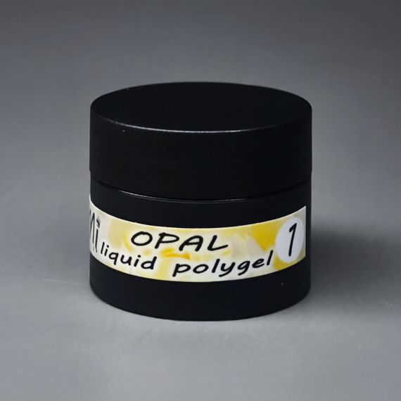 Жидкий полигель Мі OPAL #1 молочный с шиммером 20мл (баночка)
