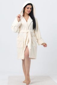 Жіночий халат Nusa 6915, кремовий XL