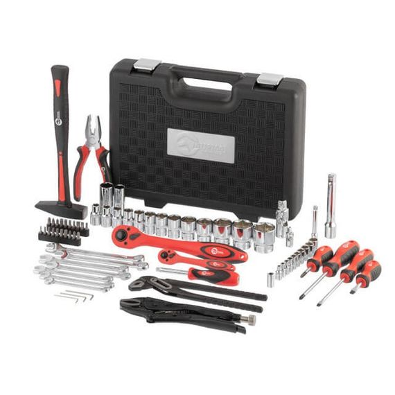 Професійний набір інструментів 1/2", 1/4", 72 од. INTERTOOL ET-6073 | Зображення 2