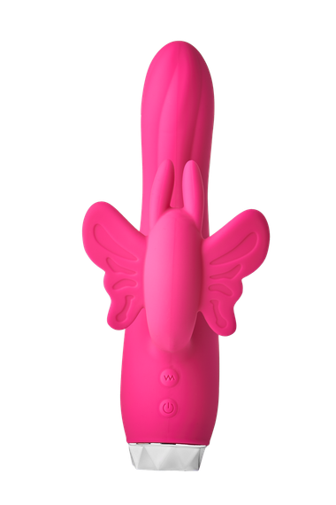 Вибратор кролик в виде Бабочки Dream Toys Flirts Butterfly, розовый, 17 см х 3 см sexstyle | Зображення 1