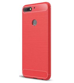 Чехол PRIMO Carbon Fiber Series для Huawei Y7 Prime 2018 - Red