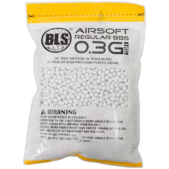 Шарики для страйкбола BLS BLS-WHITE-030-1 0.30 1 кг 3350 шт белые | Зображення 1
