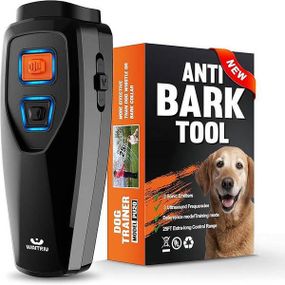 Пристрій проти гавкання собак Anti Bark Tool ультразвукове 20-25 кГц чорне для дресирування портативне